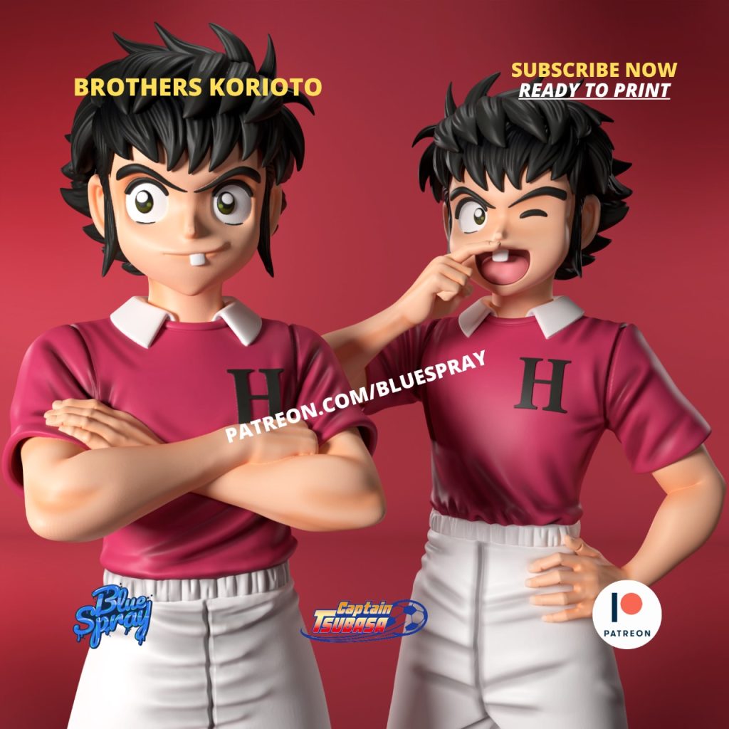 Korioto Brothers Sculpture (Captain Tsubasa)